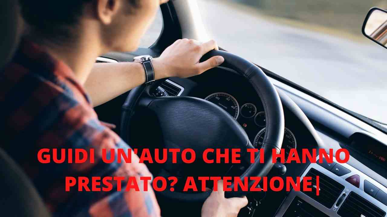 auto intestata a un'altra persona guidare