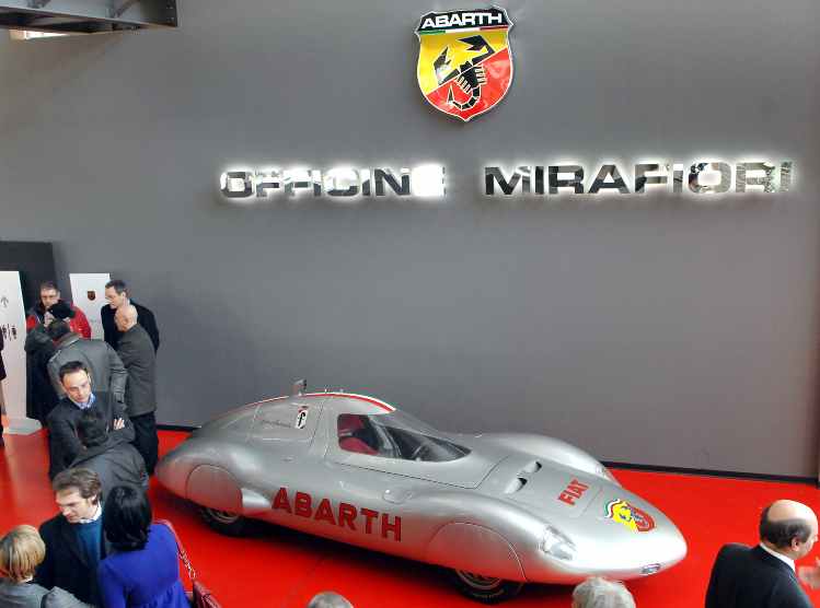 Presentazione dell'Abarth a Mirafiori