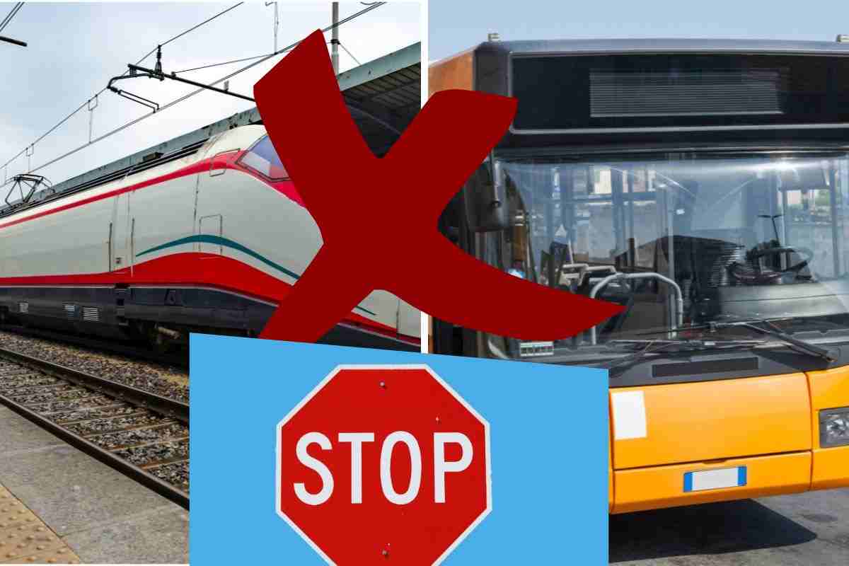 treni e bus sciopero