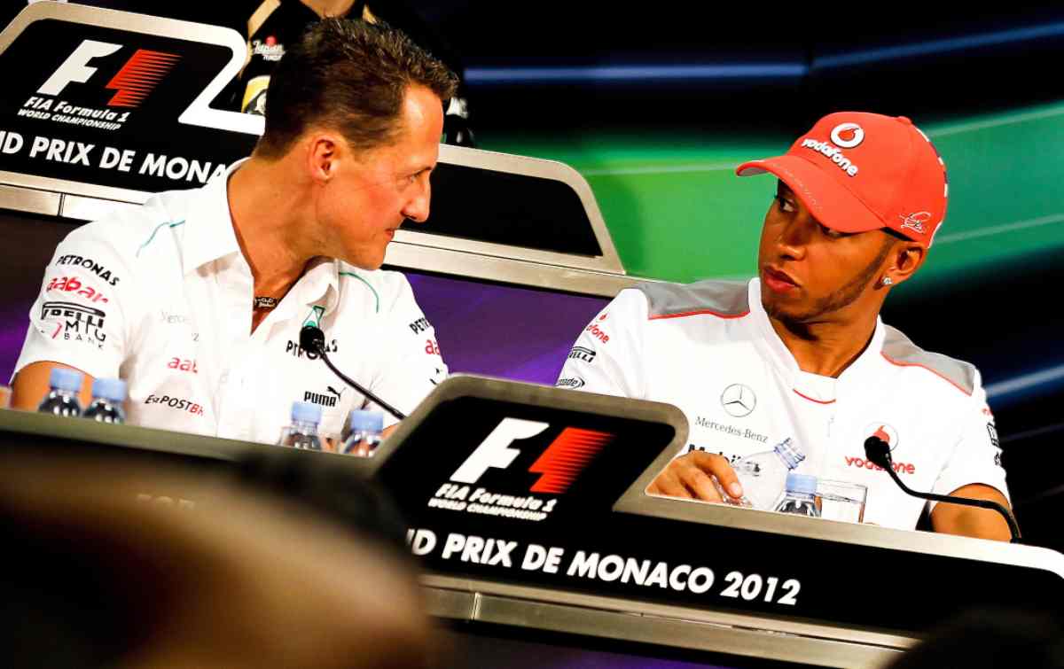 Michael Schumacher e Lewis Hamilton