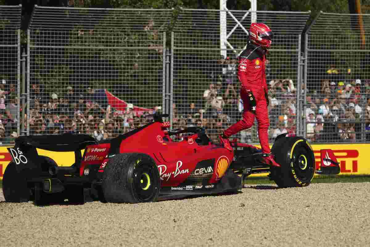 Leclerc ritiro Ferrari