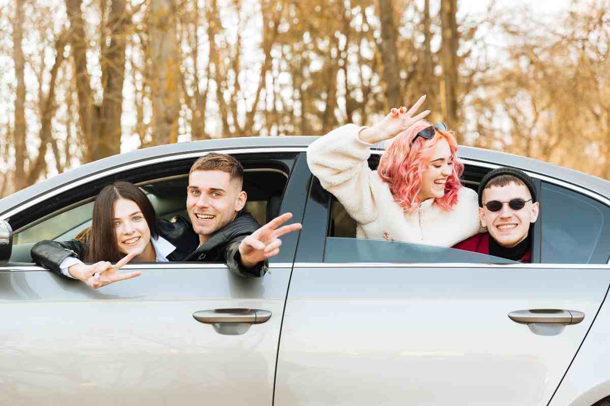 Amici nell'auto