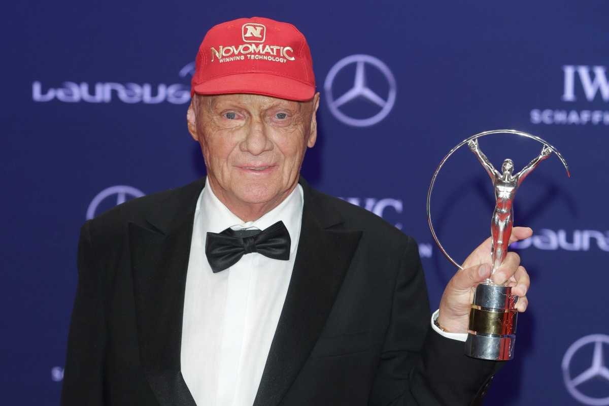 Niki Lauda omaggio Mercedes