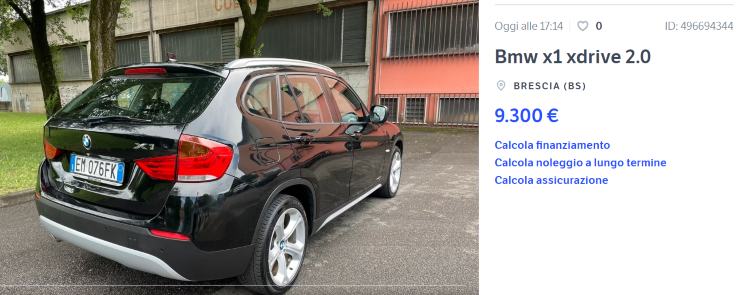 BMW X1 xDrive a meno di 10.000 Euro