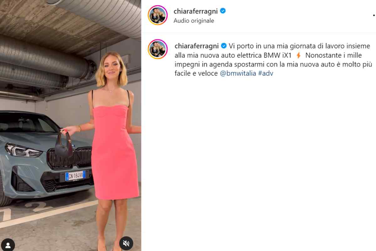 chiara ferragni bmw