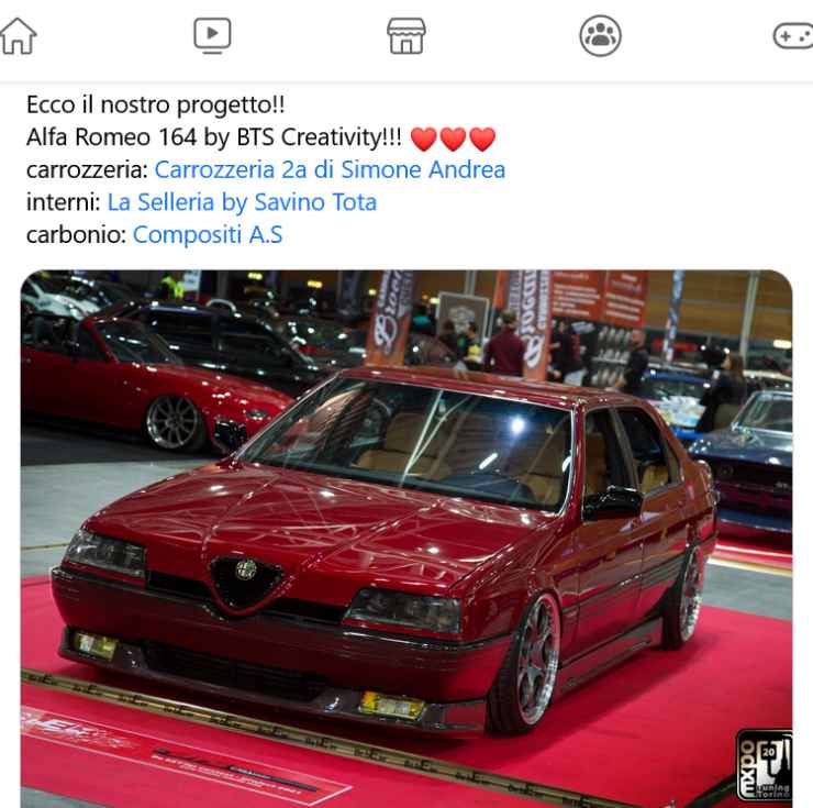 Alfa Romeo 164 che modifica