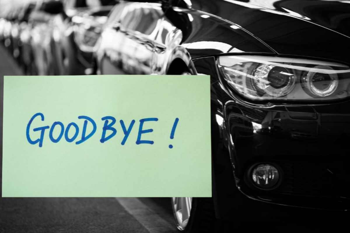 Auto addio ad un grande modello