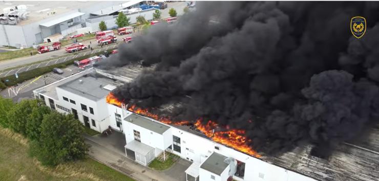 Azienda Toyota tra le fiamme