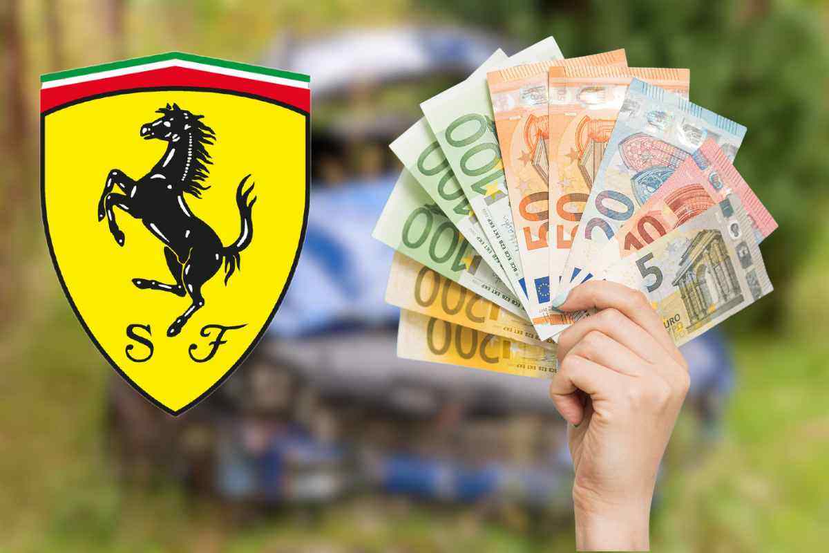 Rottame Ferrari vale una fortuna