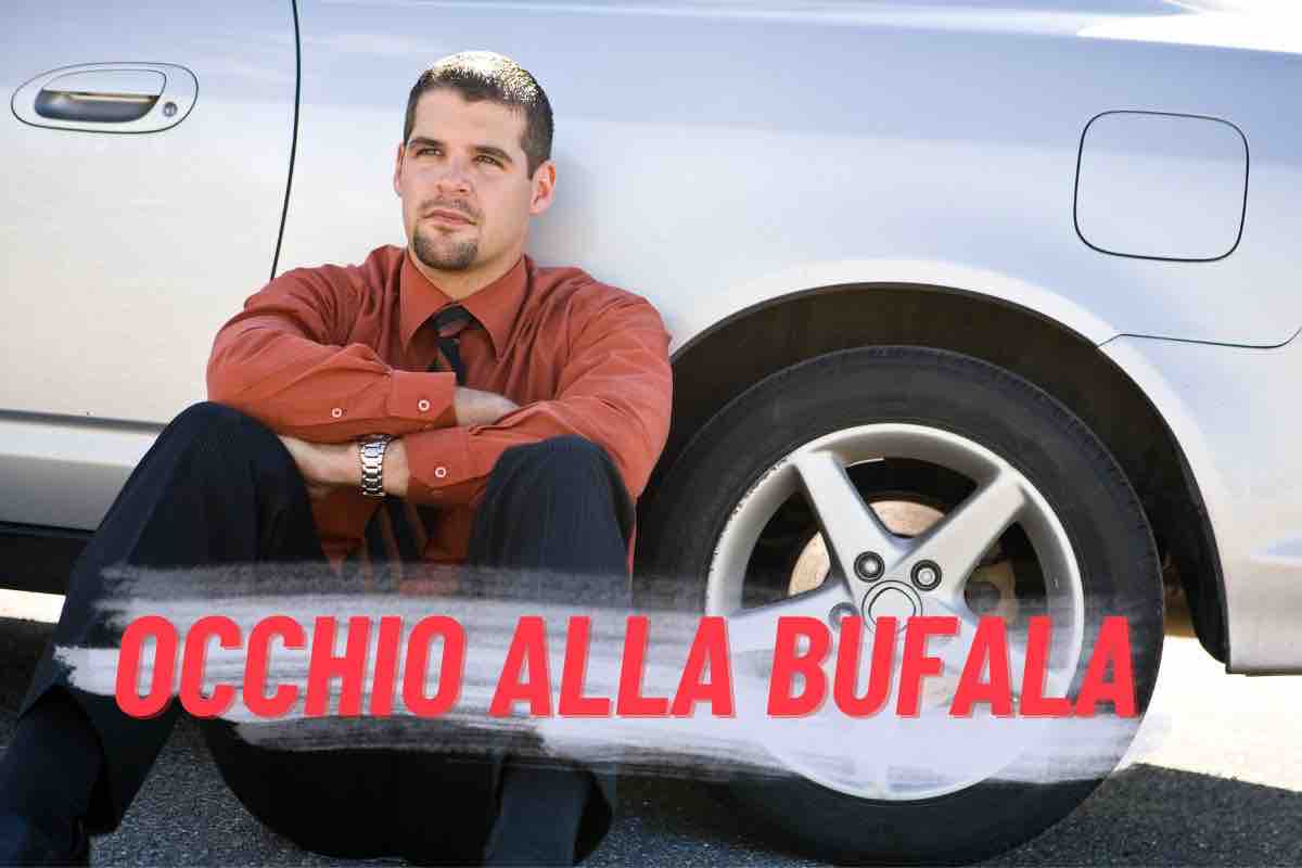 automobilista triste