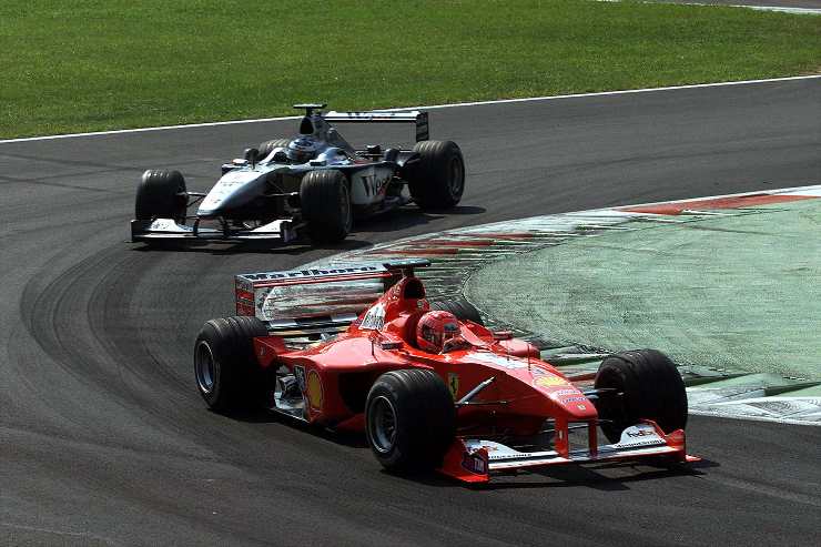 La lotta tra Hakkinen e Schumacher