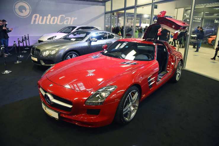 Mercedes SLS AMG, aut di Massimo Boldi