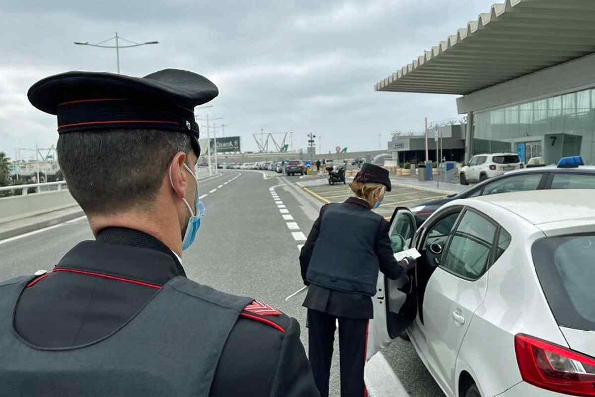 Multa per scendere dall'auto