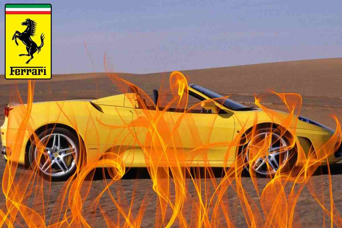 La Ferrari è distrutta da un incendio