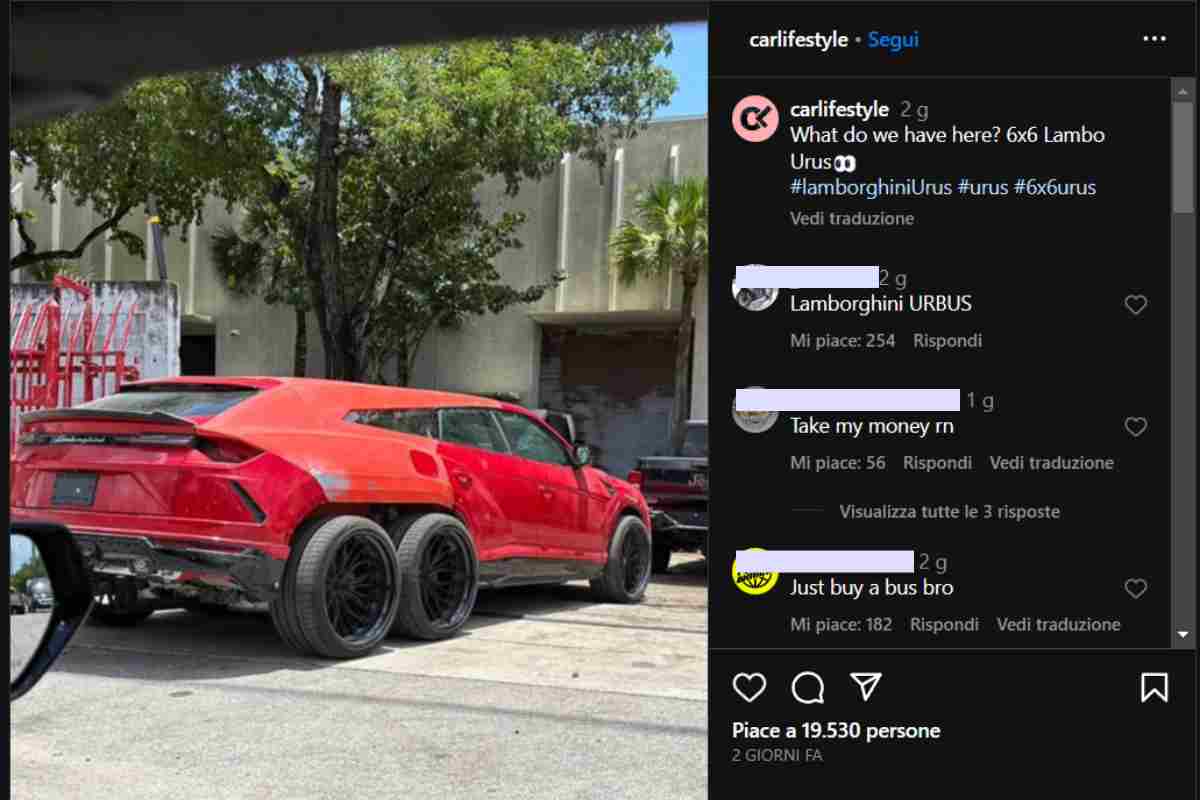 lamborghini urus novità unica