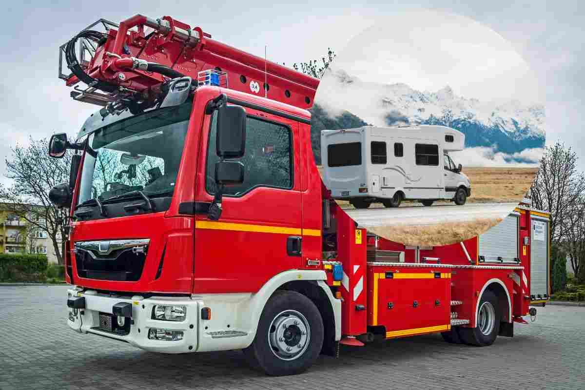 Camion dei pompieri si trasforma in un camper