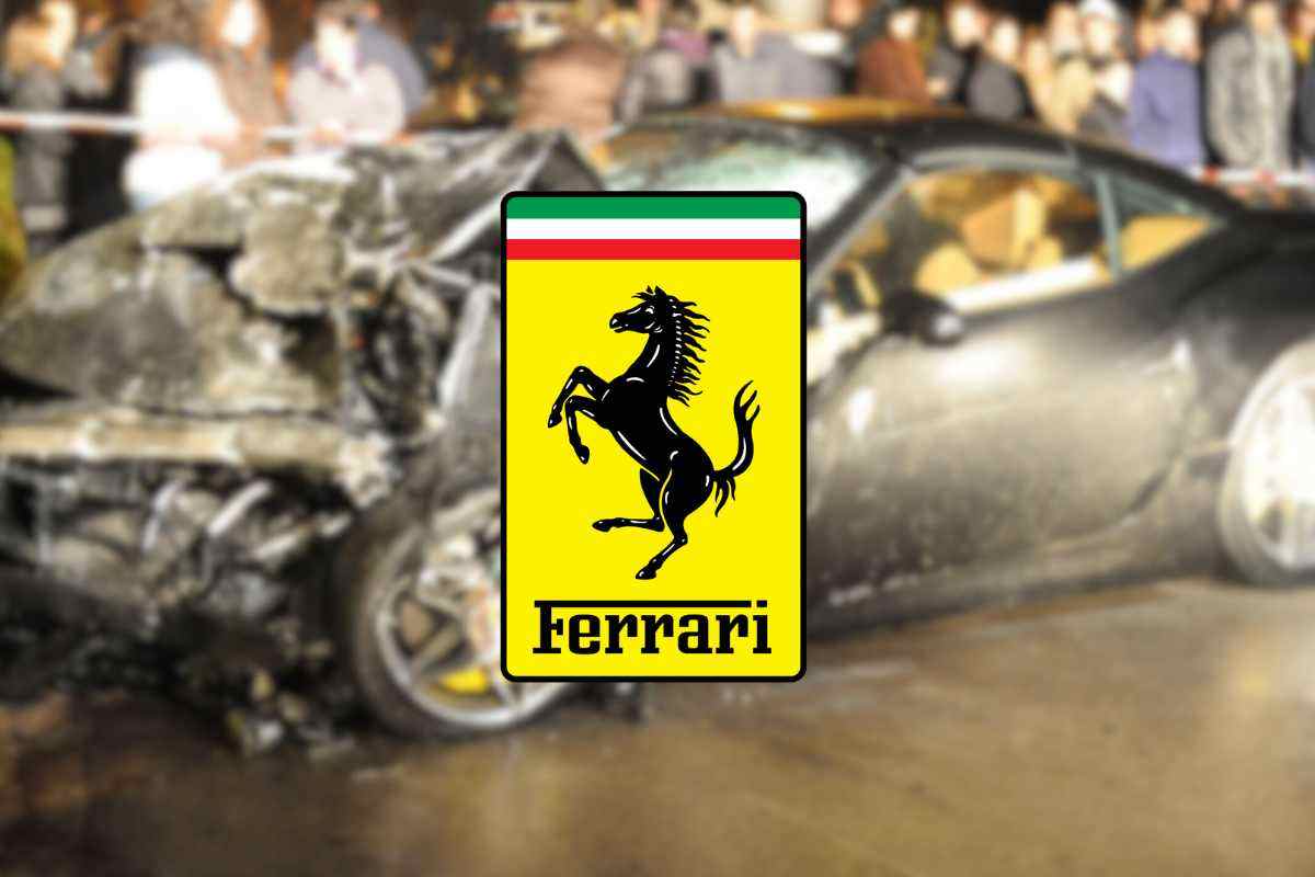 Corre come un pazzo con la sua Ferrari: lo schianto è scioccante e dell'auto ne resta pochissimo