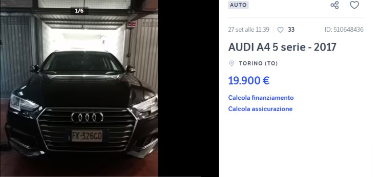 Audi A4, occasione pazzesca