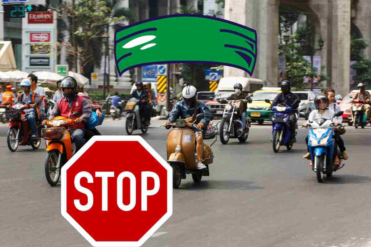 Fascia verde e stop al traffico per i motociclisti