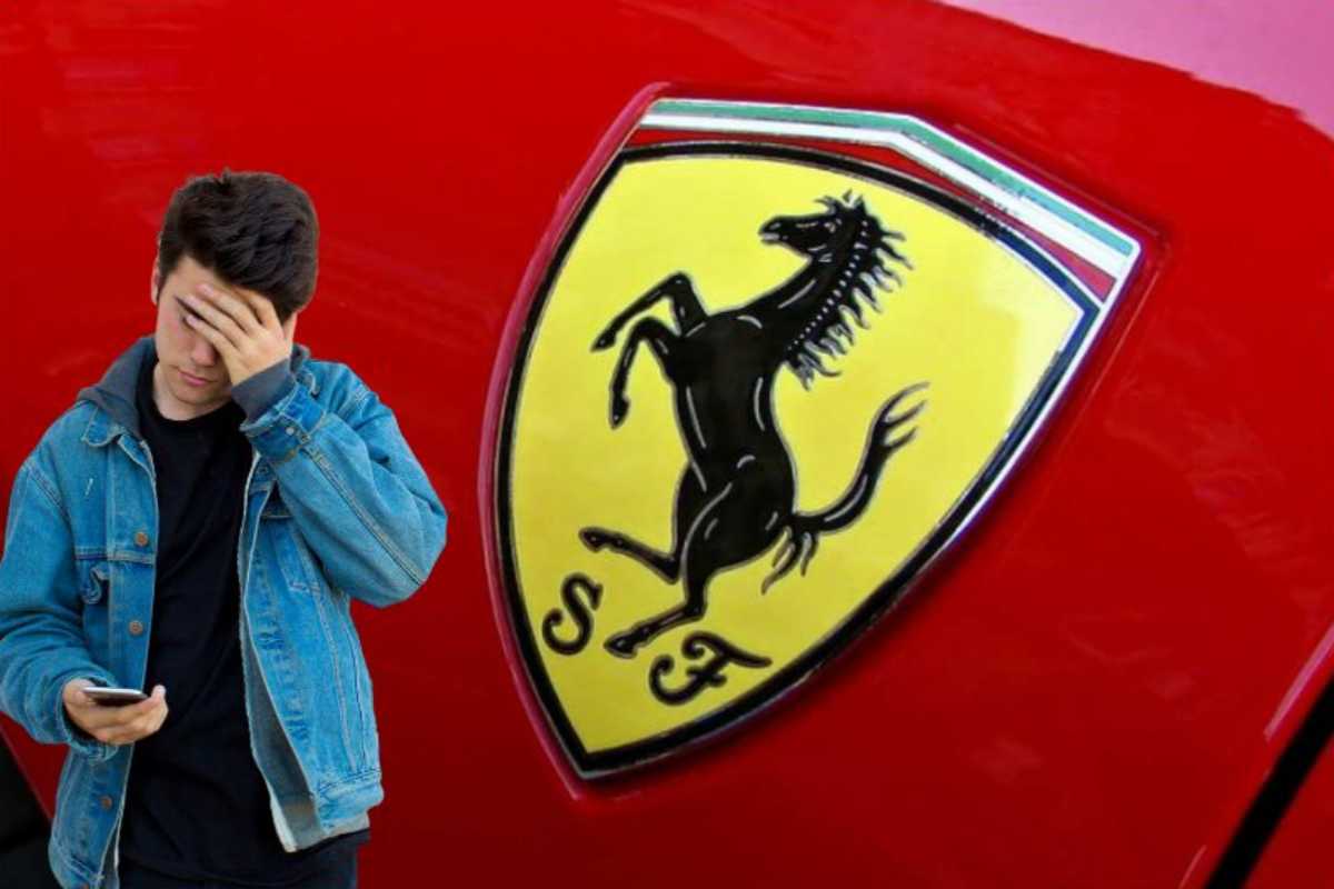 Ferrari incidente terribile