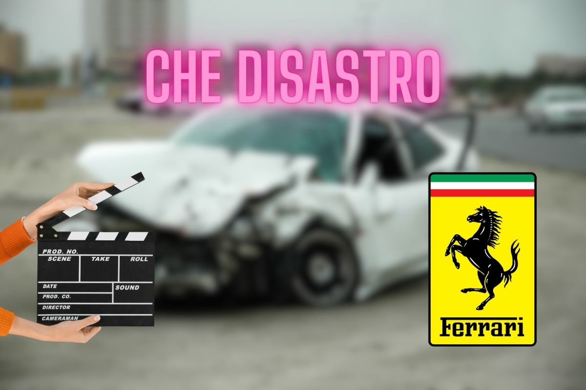 Star di Hollywood fa a pezzi la sua Ferrari, le immagini fanno male al cuore: cosa è successo