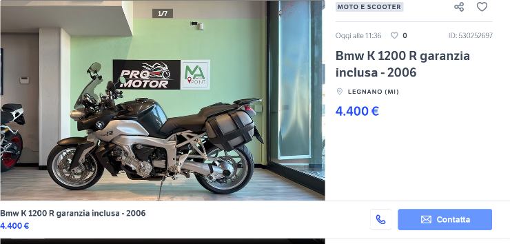 BMW W 1200 R che prezzo