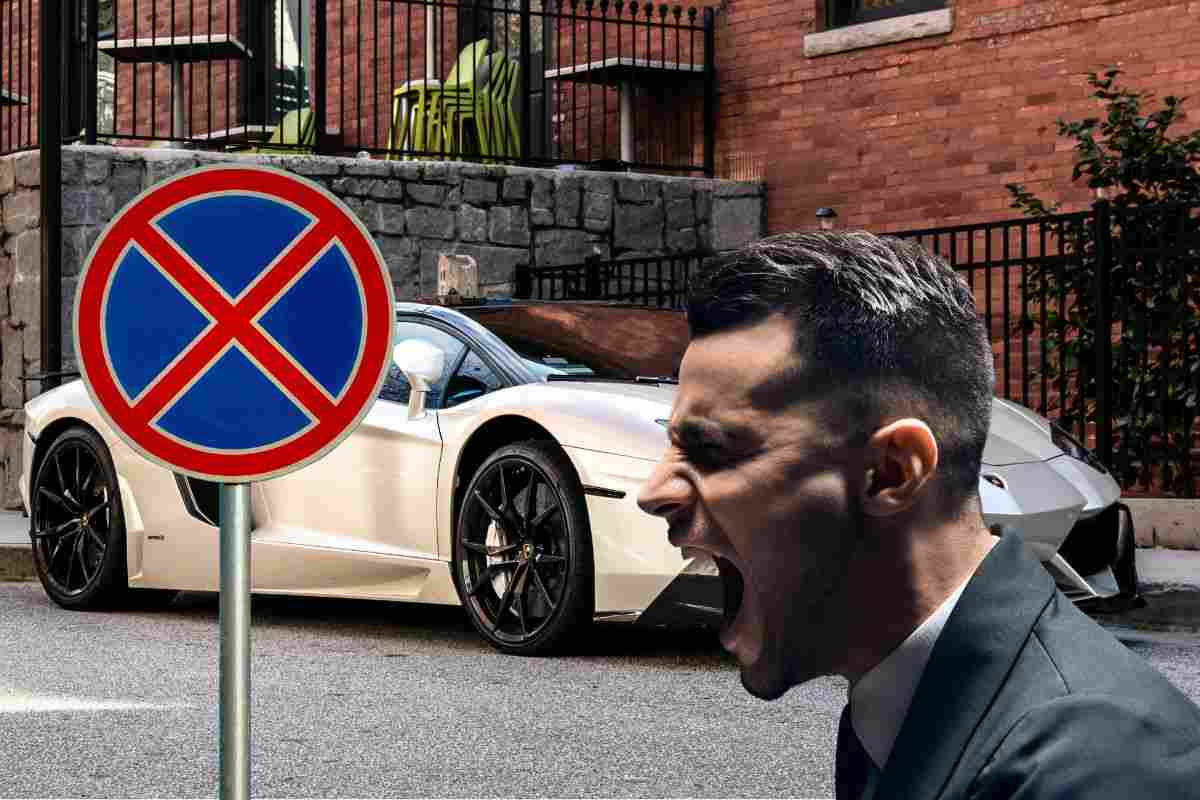 Lamborghini in divieto di sosta, il proprietario compie un gesto assurdo: da non credere