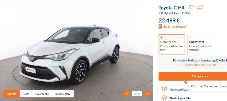 Toyota C-HR che risparmio