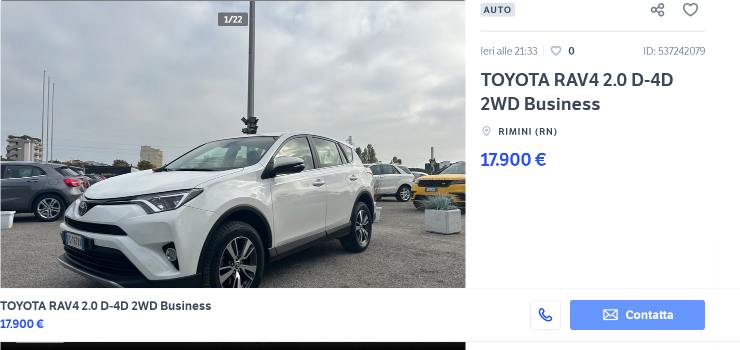 Toyota RAV4 super sconto