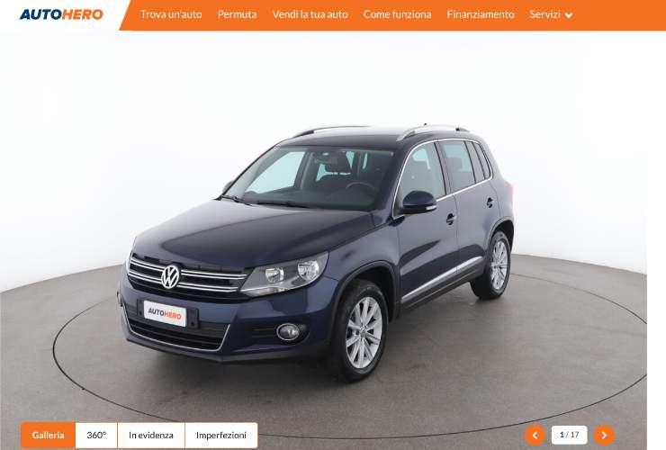 Volkswagen Tiguan usata a 15 mila euro