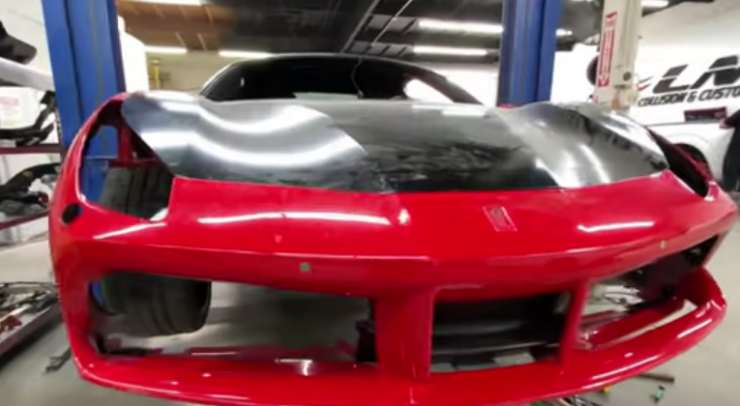 Ferrari 488 ricostruzione pazzesca