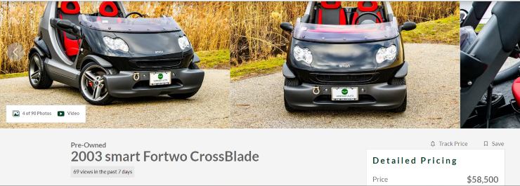 Smart Crossblade occasione novità supercar costo prezzo