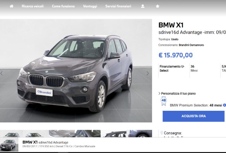 L’offerta imperdibile sulla BMW X1