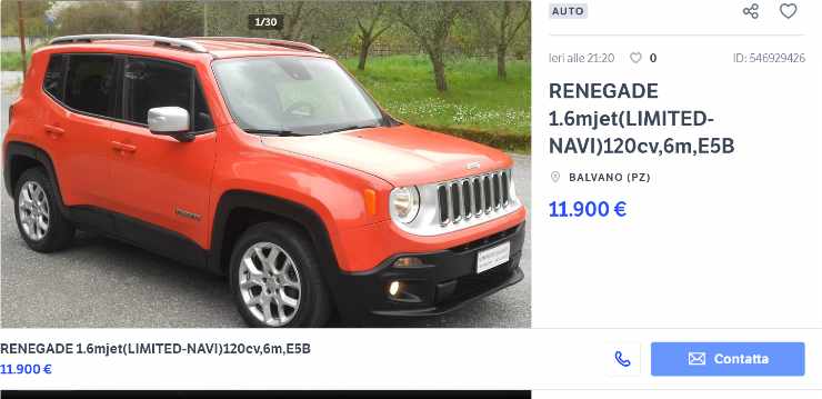 Jeep Renegade on sale