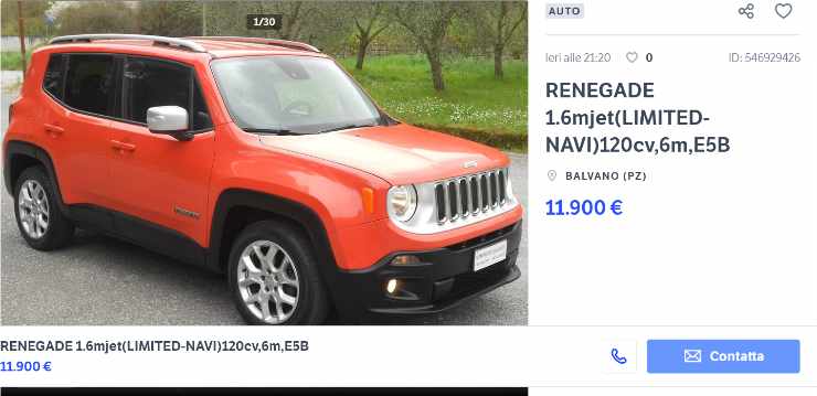 Jeep Renegade in offerta