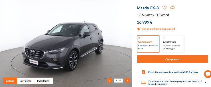 Mazda CX-3 in offerta