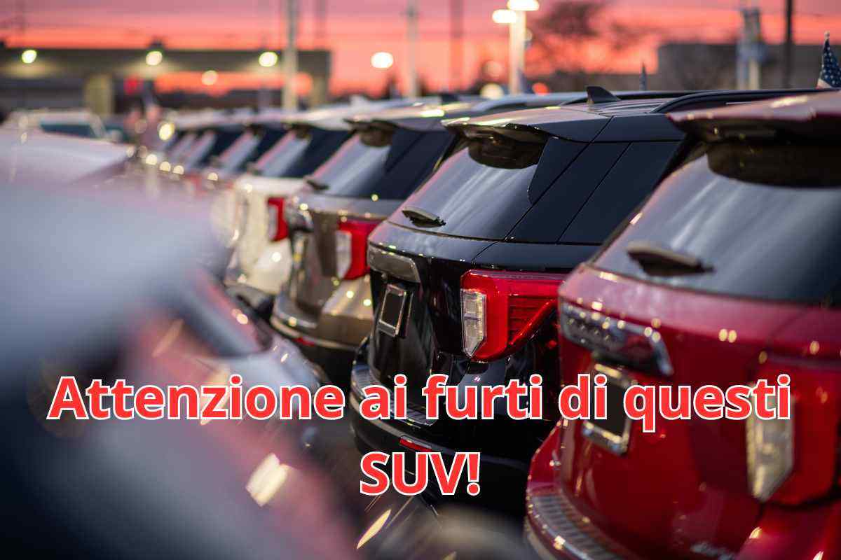 Furto di SUV in Italia: ecco quali sono i più rubati