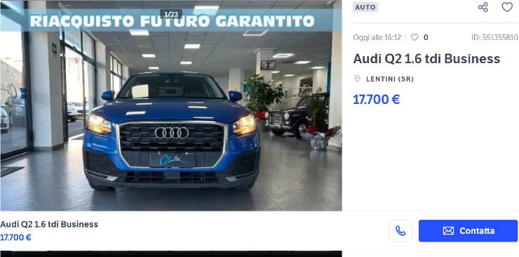 Audi Q2 SUV offerta usato Subito.it