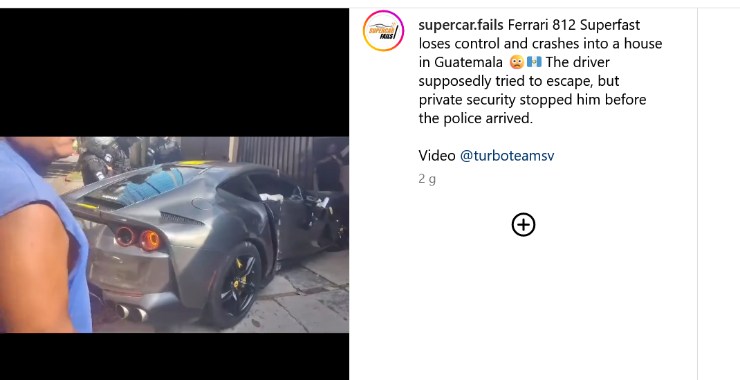 Ferrari incidente succede di tutto