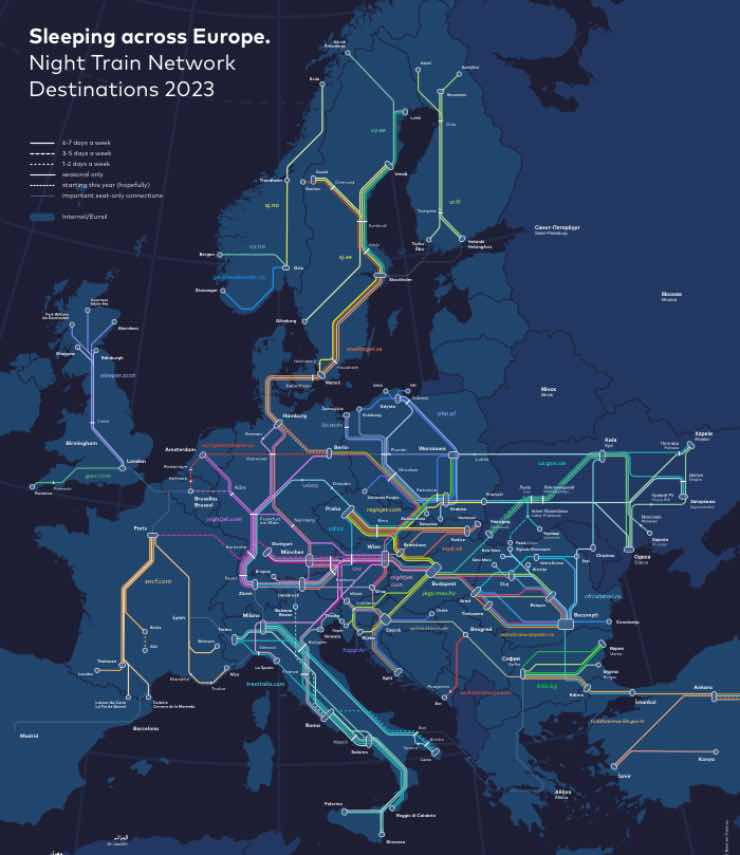 Back-on-Track per viaggiare di notte in Europa
