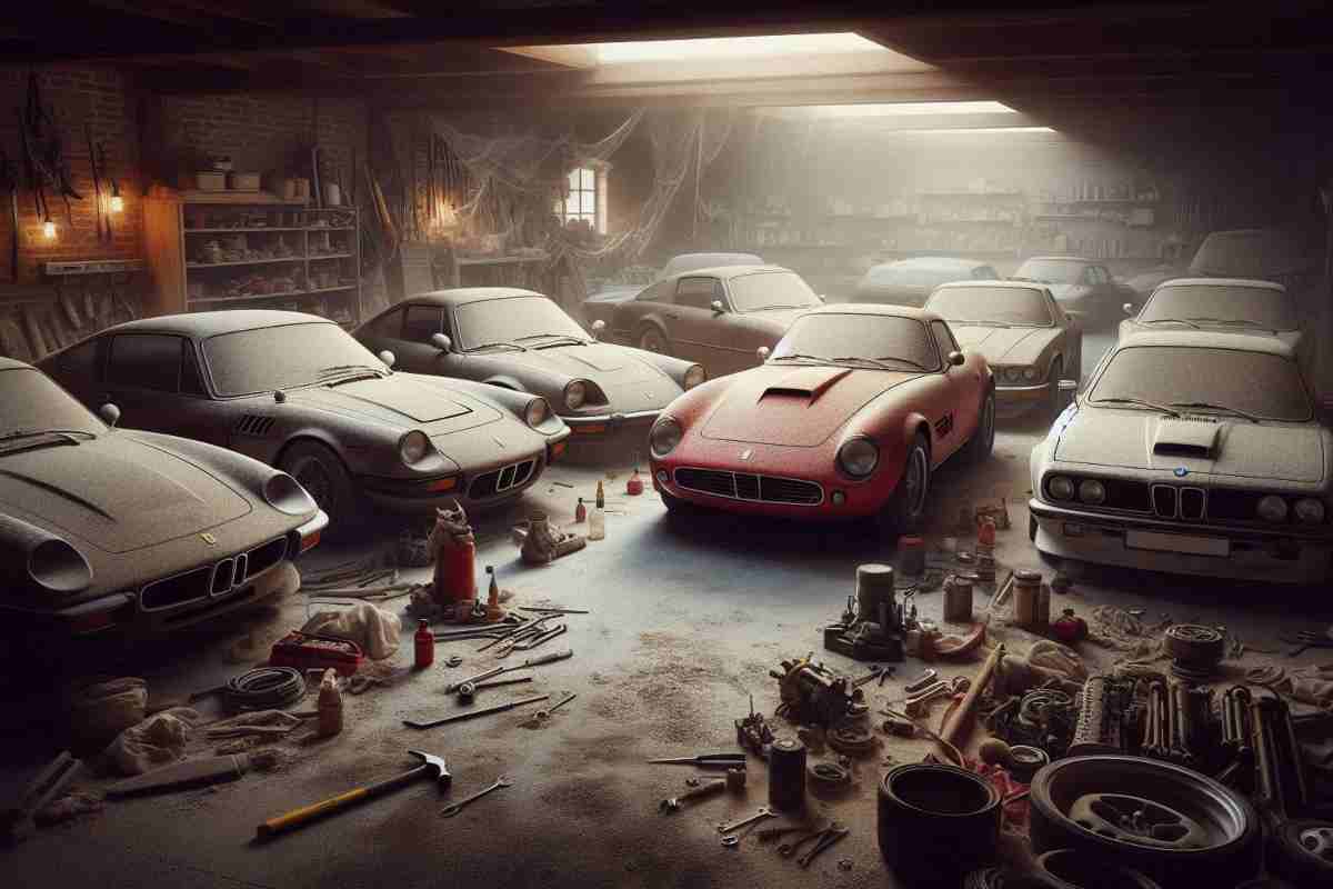 Supercar impolverate e dimenticate, il ritrovamento è senza senso: c'è addirittura una Ferrari (FOTO)