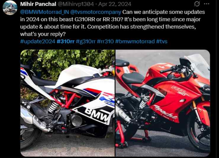 BMW G 310 RR novità sport